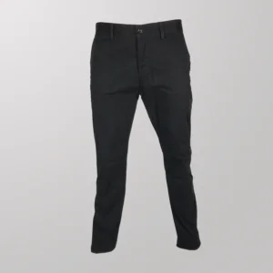 מכנס כותנה שחור 23  SLIM דגם 1621